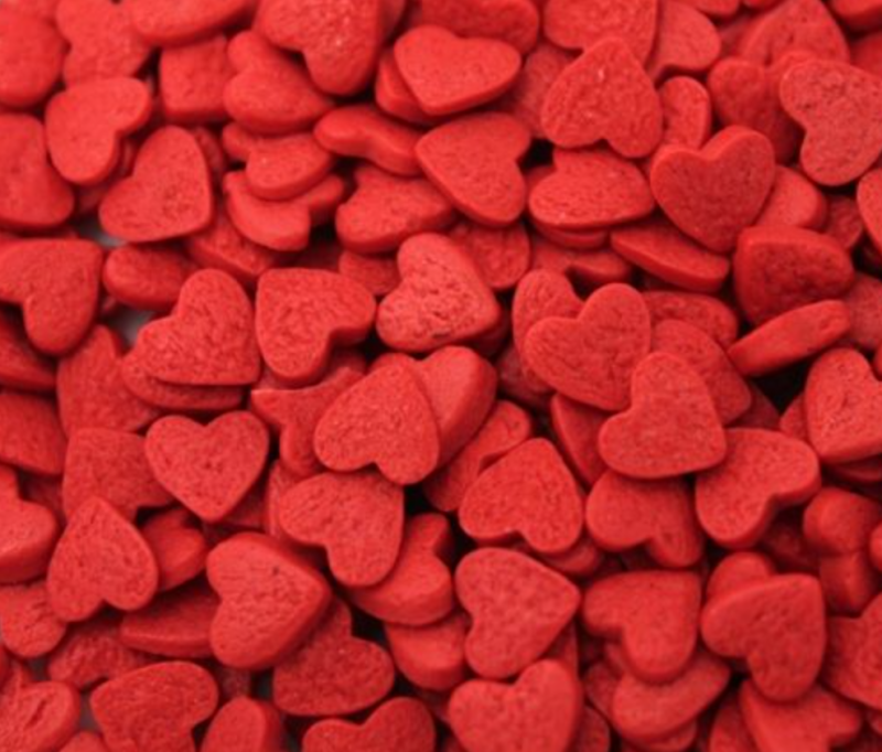 Изображение Посыпка Сердечки красные, 50 гр